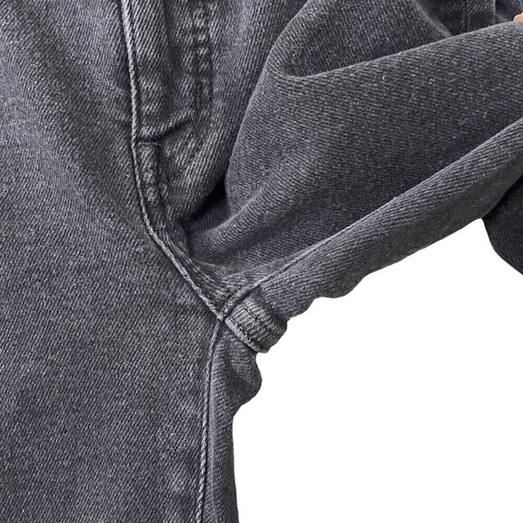 Madewell Cali Demi Boot Jeans Black Starkey Wash Women’s Size 25 Cropped Flare - Picture 9 of 13